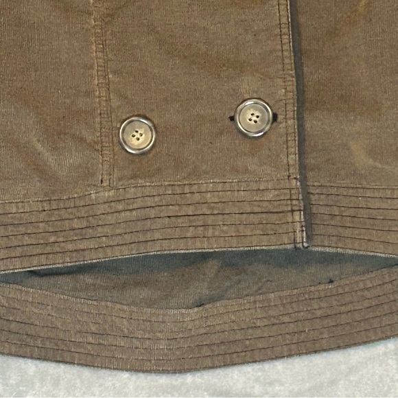 BKE Brown Corduroy Double Breast Insulated Grunge Jacket Coat S Bella Swan Vamp - Picture 8 of 16